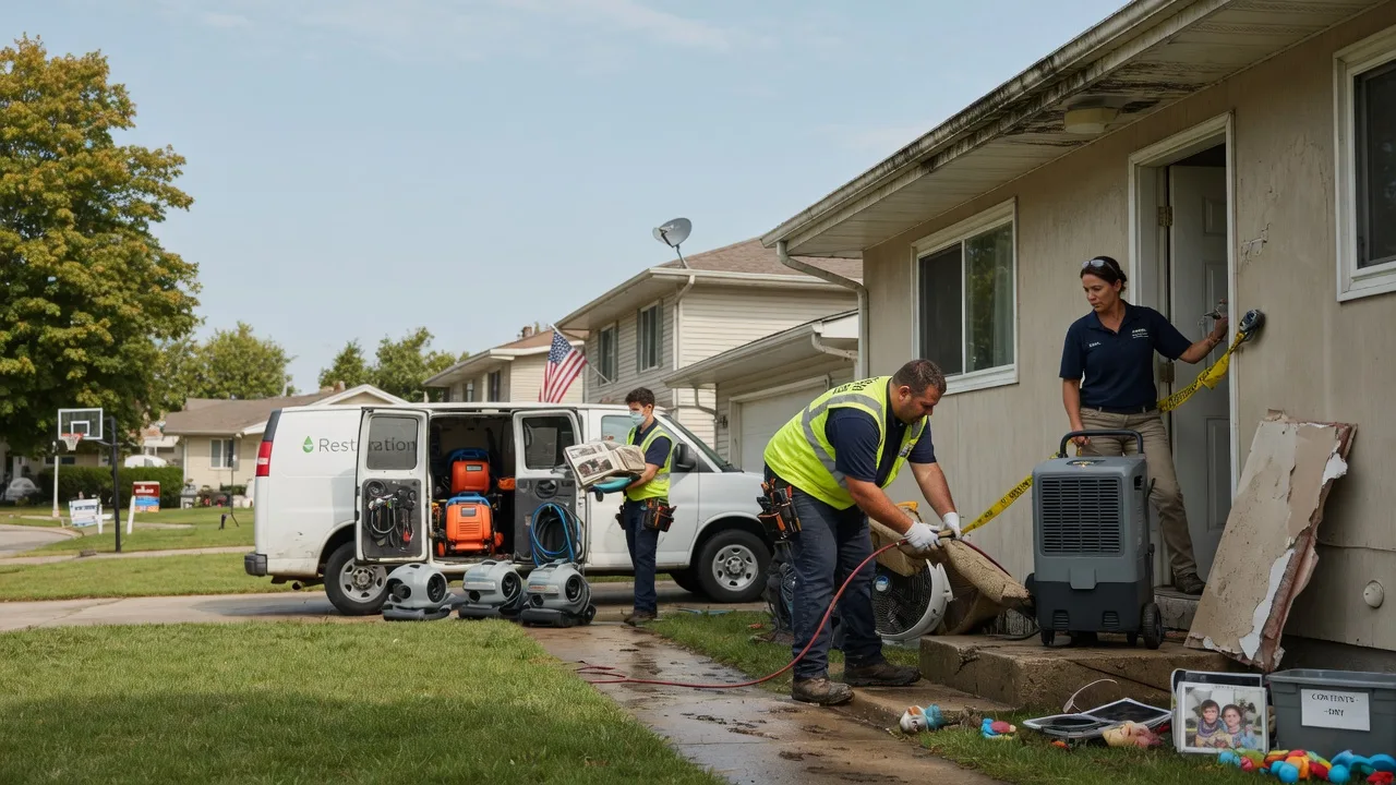 Water Damage Restoration in New Glarus, WI near me